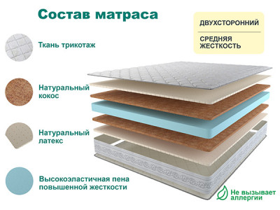 Матрас SLEEP DELUX 80х160