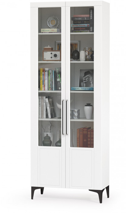 Валенсия Гостиная № 070, ЛДСП белый шагрень/МДФ белый шагрень