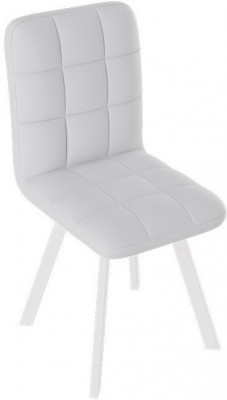 Франк ДП 2-17 Стул (паук) (Белый матовый/Кожзам Белый)