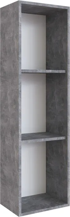 Малави Шкаф навесной закрытый МШЗ ателье светлое/белый глянец