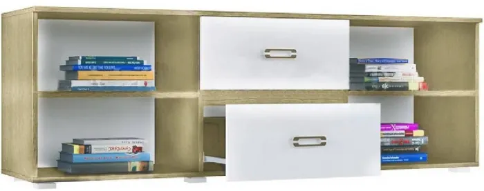 Ким Тумба ТВ (Сонома / Белый глянец)