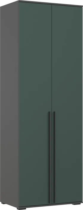 Норд Шкафы угловая композиция, Графит/Изумрудный