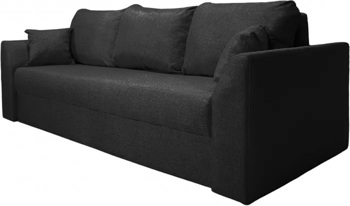 Диван-еврокнижка Белфест 160х195, пружинный блок, велюр, черный