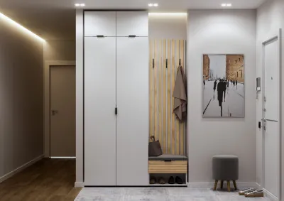 Прихожая Ома, набор №5, Белый/Дуб Тортуга, Симпл 27