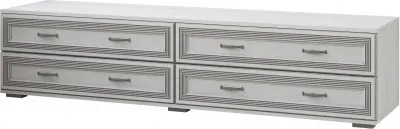 Ливорно Тумба для ТВ-техники ЛТ-2 ясень анкор светлый патина серебро