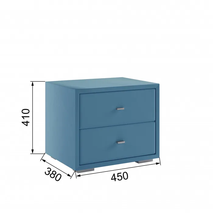 Тумба прикроватная интерьерная светло-голубой