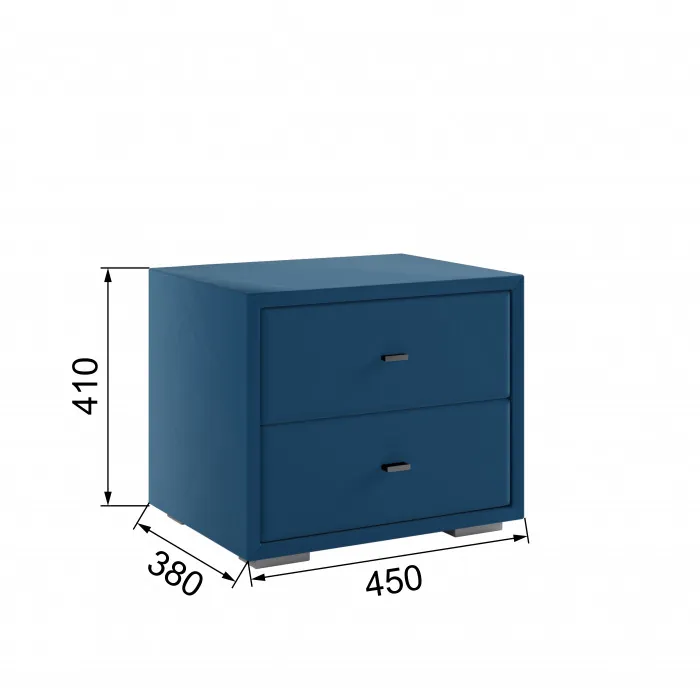 Тумба прикроватная интерьерная светло-голубой