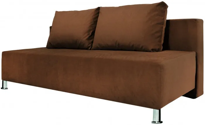 Диван-еврокнижка Парма Люкс, велюр коричневый