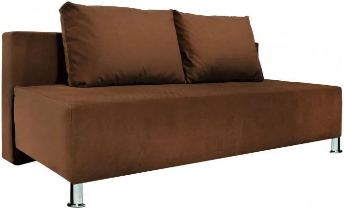 Диван-еврокнижка Парма Люкс, велюр коричневый