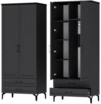 Шарм Шкаф Шк-2 Антрацит/Рамка