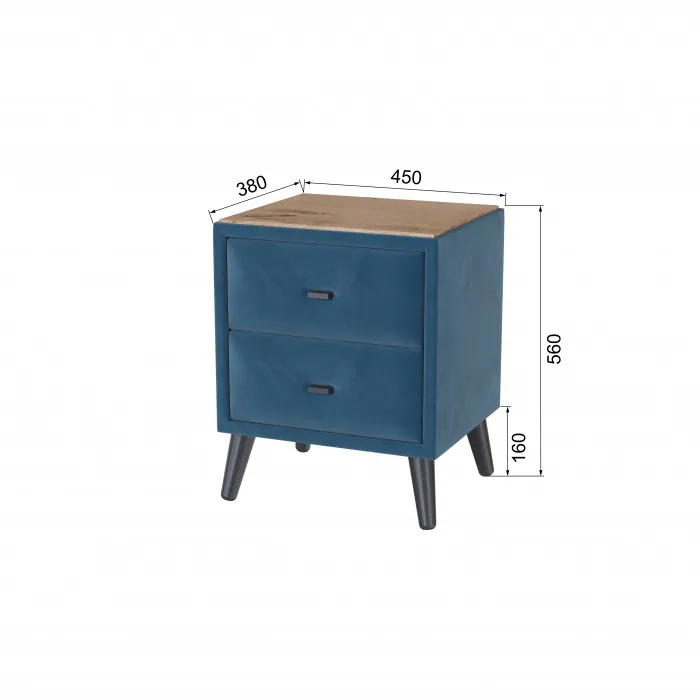 Тумба прикроватная интерьерная Пай атлантида/мдф дуб канадский