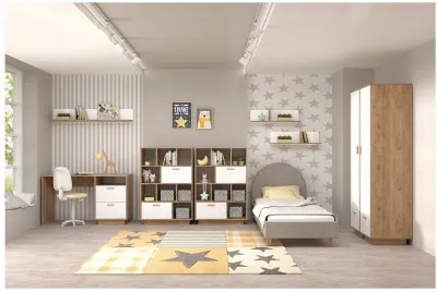 Модульная молодёжная ЭГО 1 (Камень Темный/Бетон Светлый)