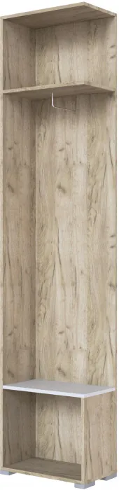 Угловое завершение "Теана" - Крафт серый/МДФ светло-серый