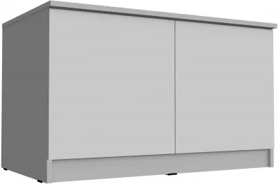 Челси Антресоль-тумба универсальная (Белый глянец, Белый)