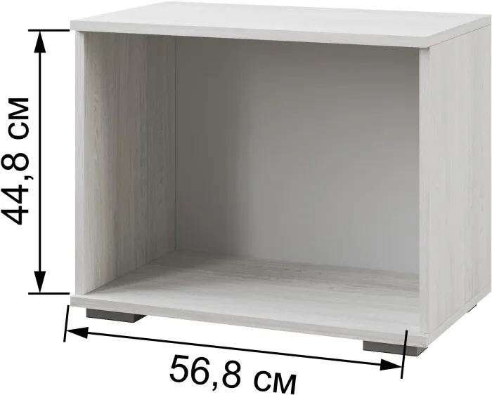 Ливорно Тумба ЛТ-30 ясень анкор светлый патина серебро