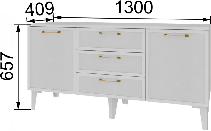 Толедо Тумба ТВ ТТ-1 белый