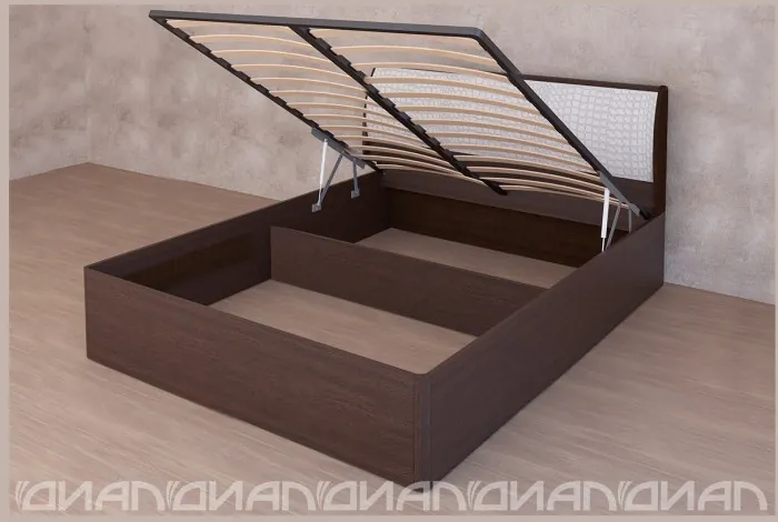 Кровать Кэт-4 арт.033 с подъёмным механизмом 160*200 (Венге)