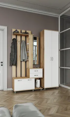 Модульная прихожая Микс-Арт, Дуб делано/Белый