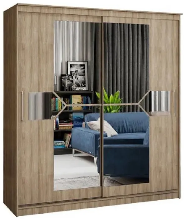 Шкаф-купе Элегант 1700 (Сандал светлый)