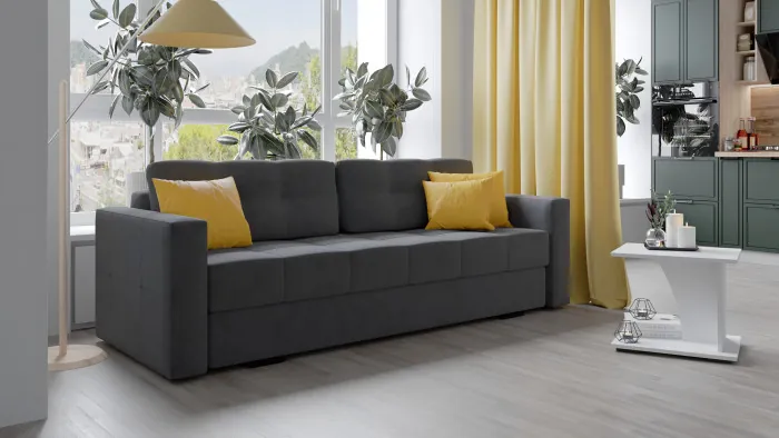 Диван раскладной Брэй серый