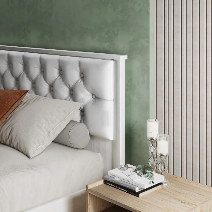 Модульная Спальня Модена, композиция 3, Ясень анкор светлый/Венге