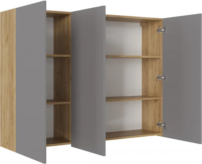 БОСТОН Шкаф навесной ШН-001 ЛДСП, крафт золотой/серый шифер