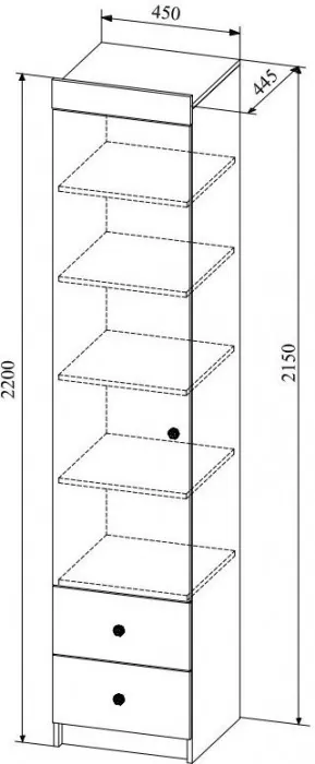 Модульная детская Ки-Ки композиция 5, Белый/Белое дерево