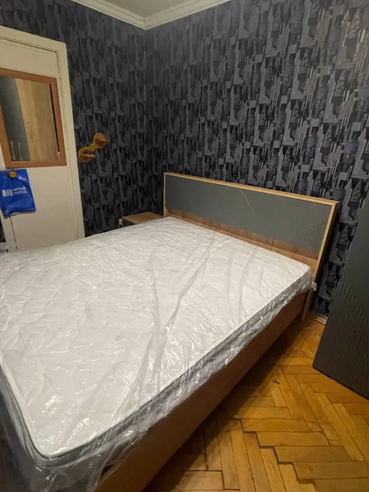 Спальня Ирис, композиция 1, браш графит/дуб крафт