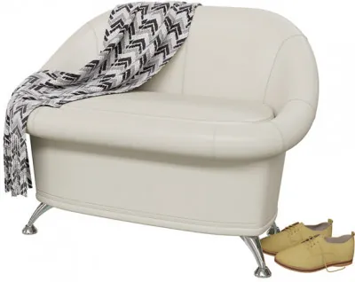 Диван 6-5154беж(БАШ) Орион, бежевая искусственная кожа (бежевый БАШ), ШхГхВ 110х70х80 см.