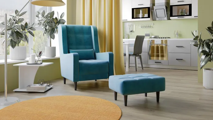 Кресло Корк бирюза