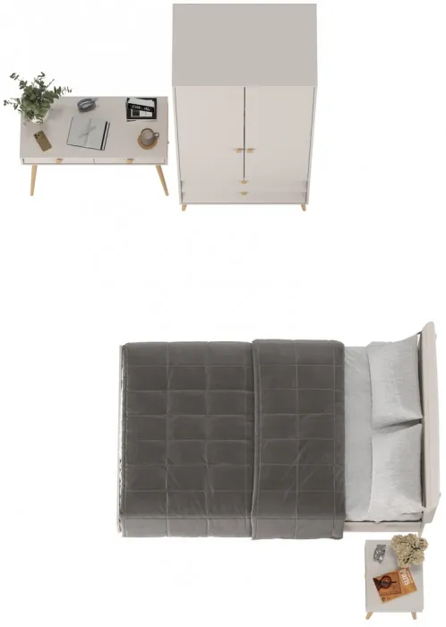 Афина Спальня 26-1200, цвет кашемир серый, сп.м. 1200х2000 мм., б/м, основание есть - фанера