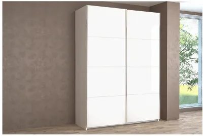 Шкаф-купе Иннэс-5 1600 Ф1/Ф1, Белый глянец