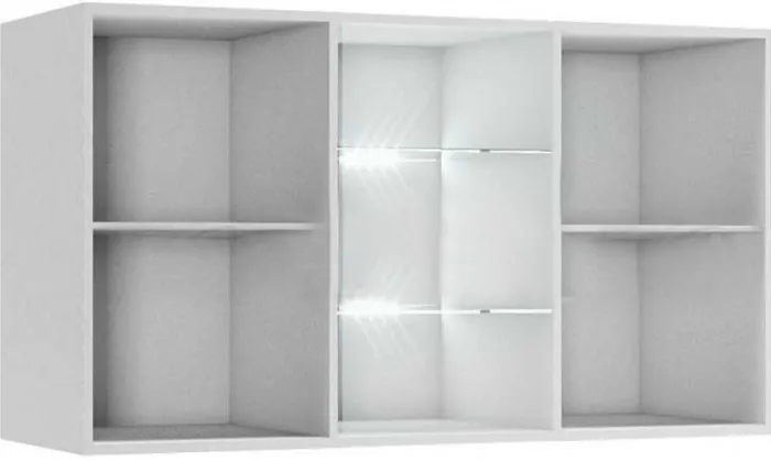 Гостиная Флорис, вариант №6 (Белый глянец, Белый)