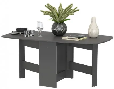 Стол-книжка раскладной 1-65М1граф, цвет графит, ШхГхВ 170х90х74 см., 30х90х74 см. сложенный