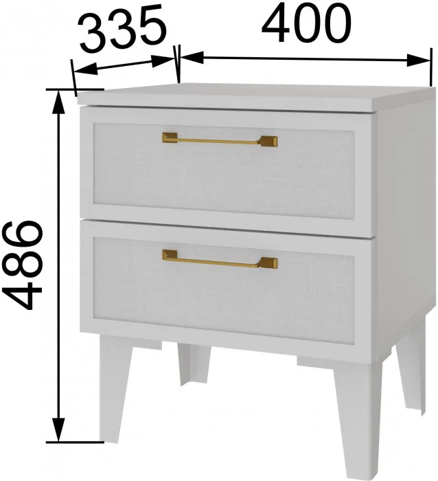 Толедо Тумба прикроватная ТТ-20 белый