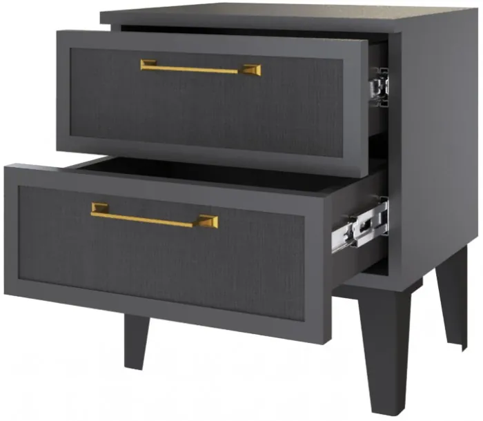 Толедо Тумба прикроватная ТТ-20 графит серый