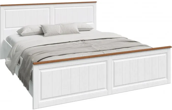 Модульная спальня Валенсия (Белый матовый / Орех)