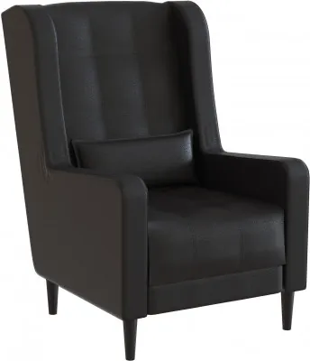 Кресло Корк экокожа черный