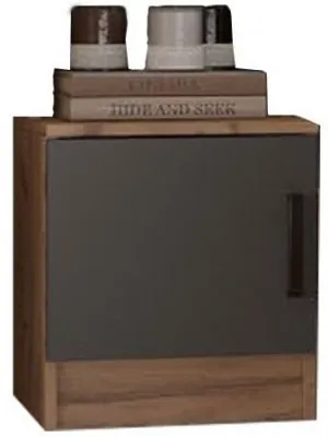 Тумба прикроватная (Крафт / Графит)