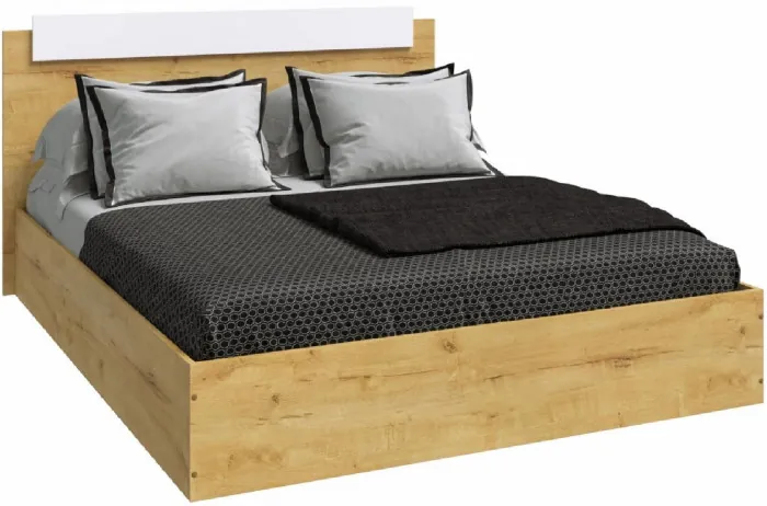 Модульная спальня Эко, композиция 4, вотан/белый гладкий