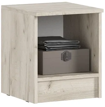 Прикроватная тумба (комплект 2шт), Крафт серый/Кашемир