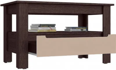 Стол журнальный МДФ (Венге / Капучино глянец)