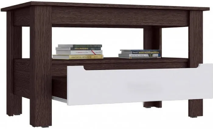 Стол журнальный МДФ (Венге / Капучино глянец)