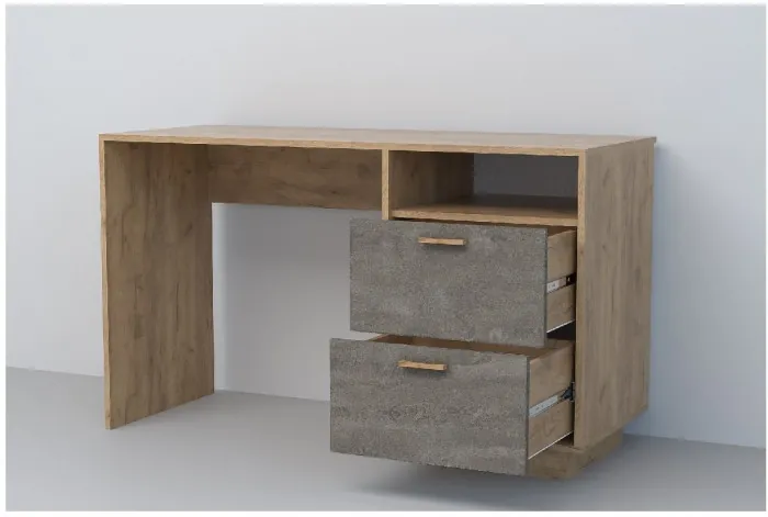 Эго Стол Ст-3 ПД (Глянец Белый/Дуб Крафт Золотой)