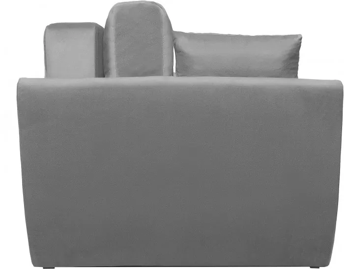 Диван-еврокнижка Амстердам Люкс, 160х195, пружинный блок, велюр серый