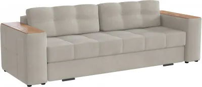 Диван раскладной Виконт, бежевый/мдф дуб канадский