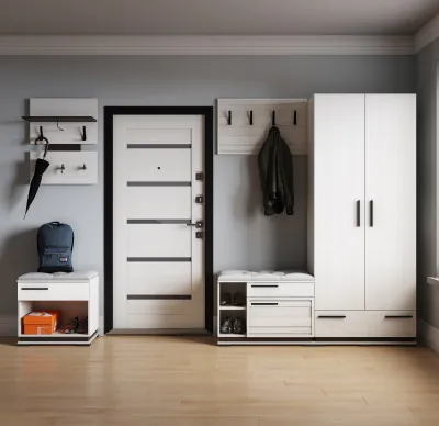 Модена Прихожая, композиция 4, Ясень анкор светлый/Венге