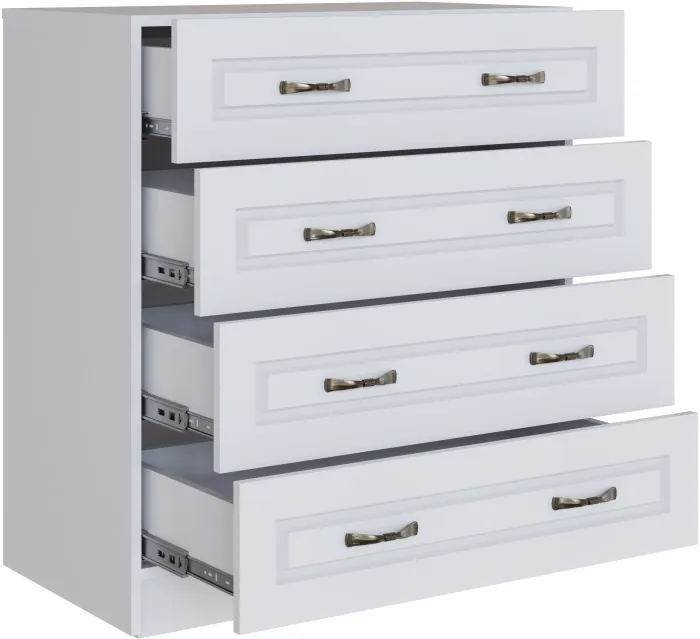 Модульная спальня Апполия, набор 1, Белый/Белый дуб