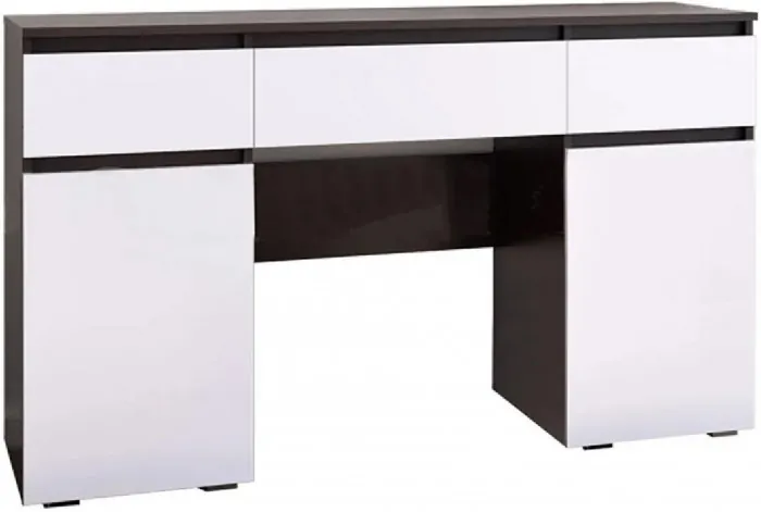 Ким Стол туалетный (Белый глянец, Дуб Сонома)