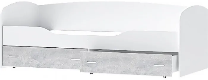 Кровать Бриз-2 80х190 (Ясень шимо темный / светлый)